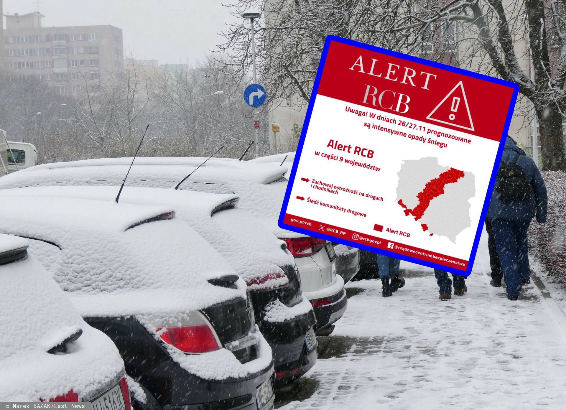 Nawet 25 cm śniegu. Pilny alert RCB. Ostrzeżenie przed intensywnymi opadami