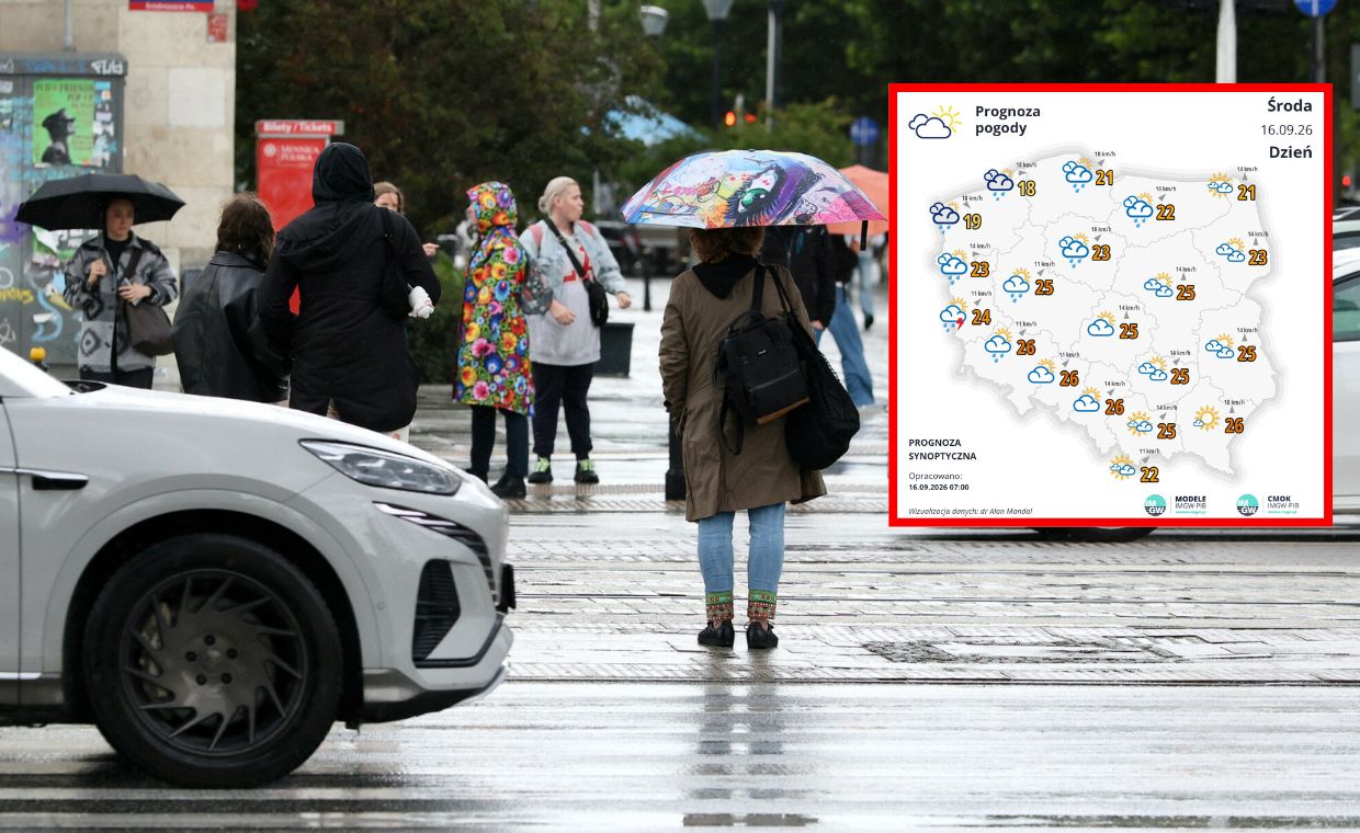Gwałtowna zmiana pogody w Polsce. Jest nowa prognoza na środę