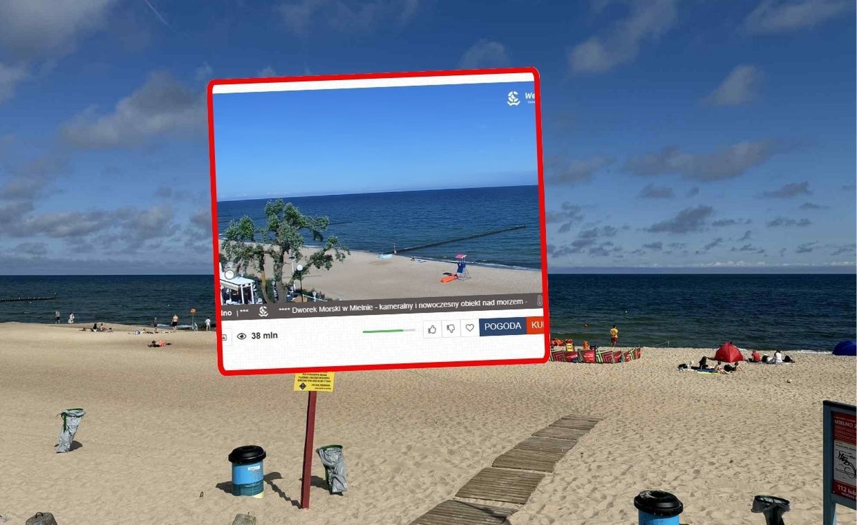 Mielno, godzina 8 rano. To nie fotomontaż