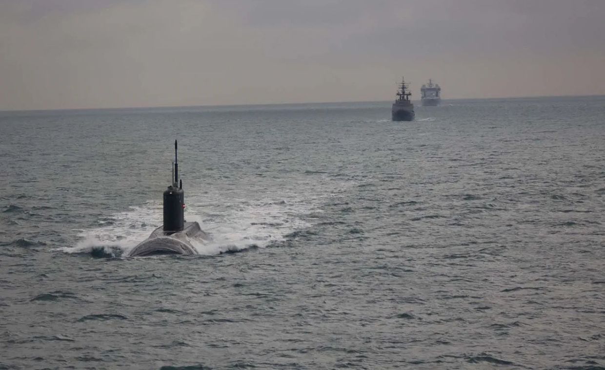 Rosyjski okręt na kanale La Manche. Śledzili go Brytyjczycy