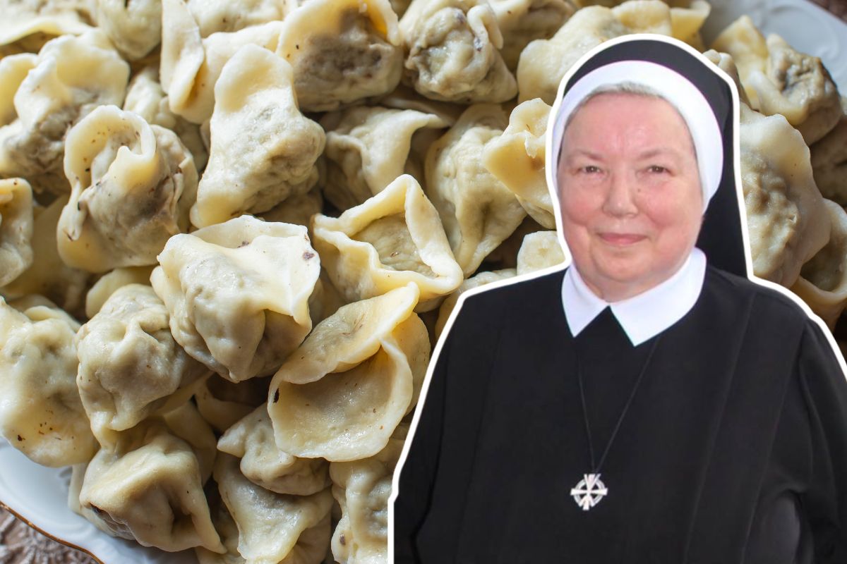 Siostra Anastazja nigdy nie pomija jednej czynności. Dzięki temu uszka z grzybami się nie sklejają