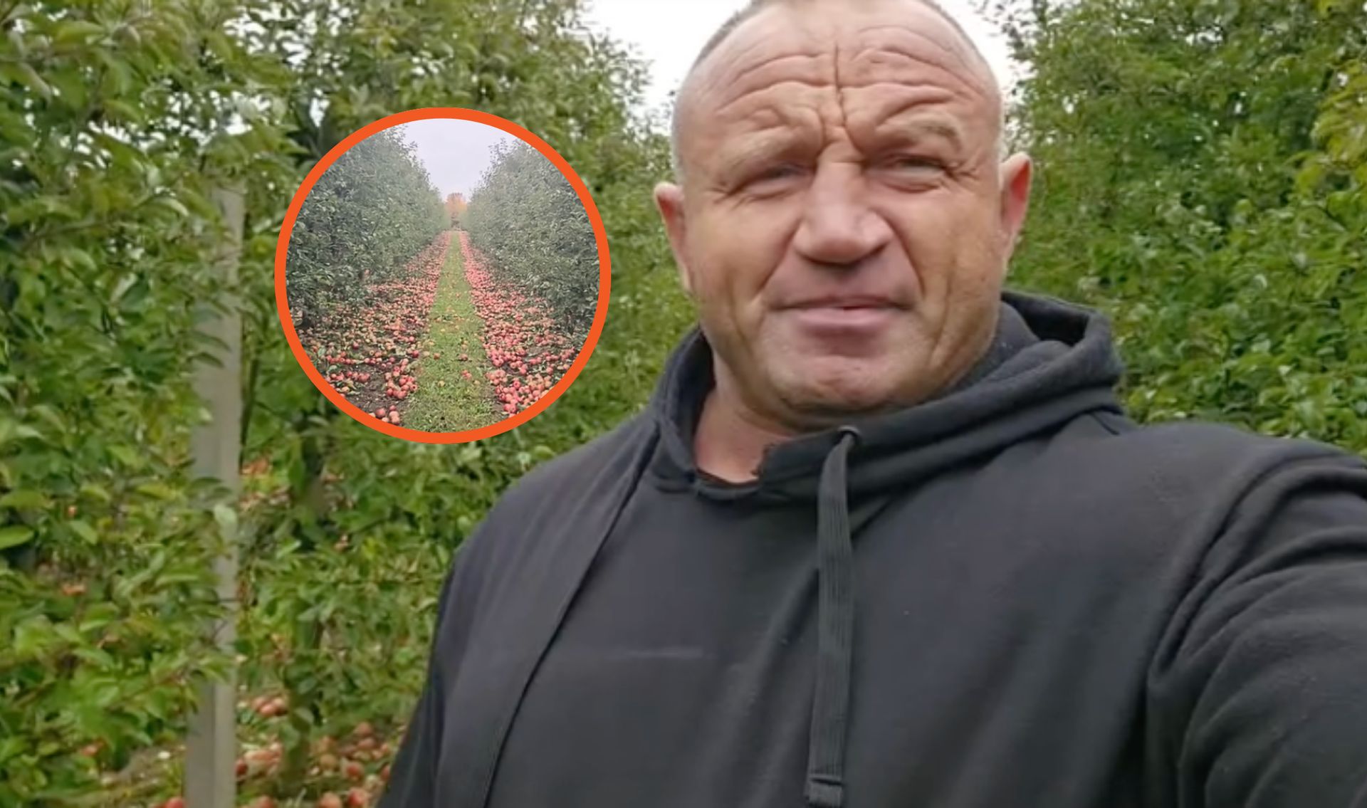 Mariusz Pudzianowski o pracy w sadzie. "Niedziela nie niedziela"