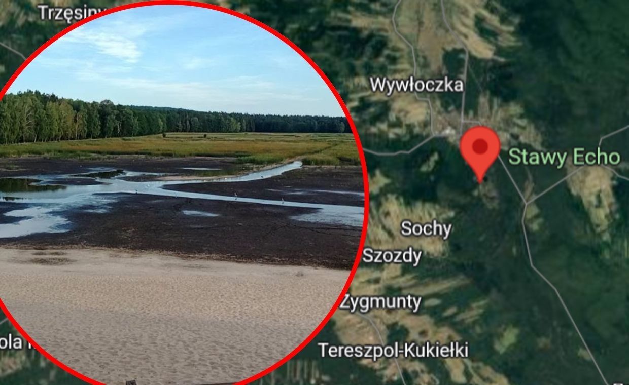 Stawy Echo wysychają. Zdjęcia pokazują skalę problemu