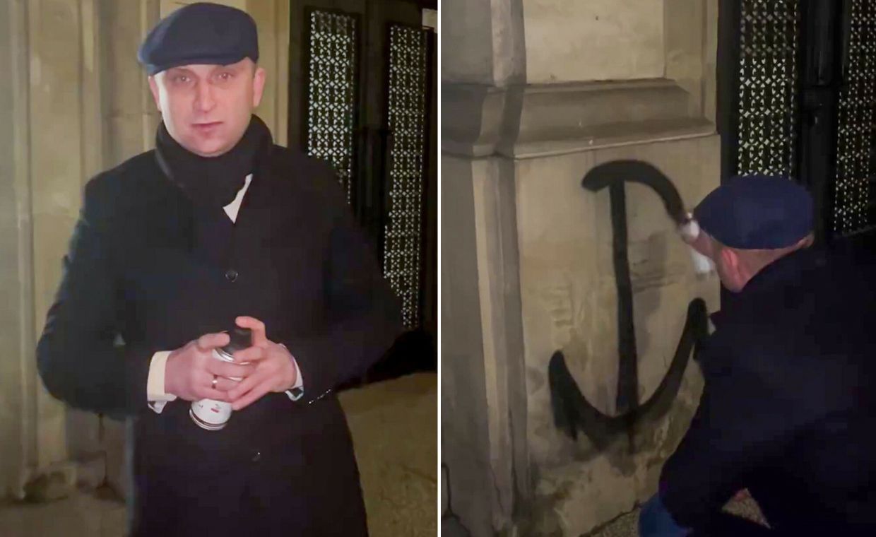 Bąkiewicz uniewinniony ws. graffiti na zabytku. Jest uzasadnienie