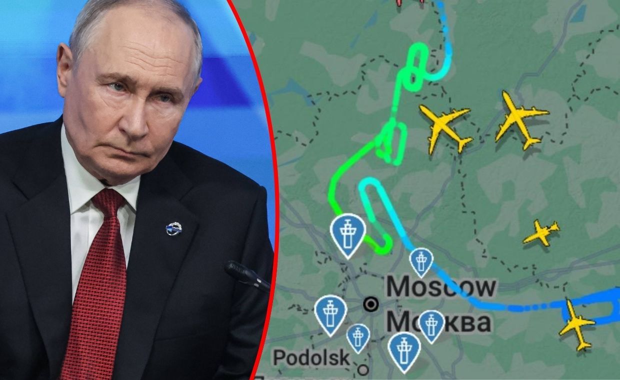 Samolot Putina zawrócony do Petersburga?Przez atak dronów