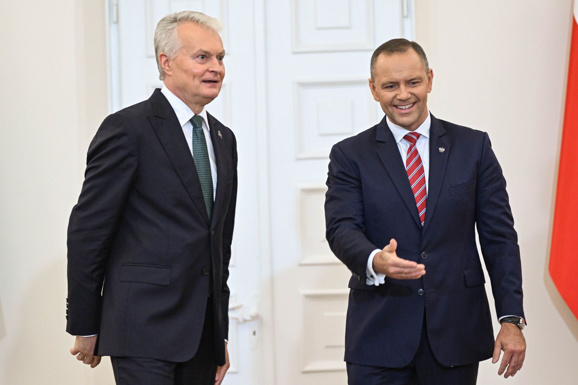 Nawrocki spotkał się z prezydentem Litwy. "To nasz wspólny priorytet"