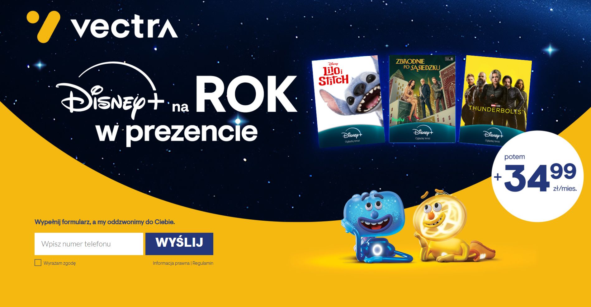 Vectra z Disney+ w ofercie. Koniec wyłączności Cyfrowego Polsatu