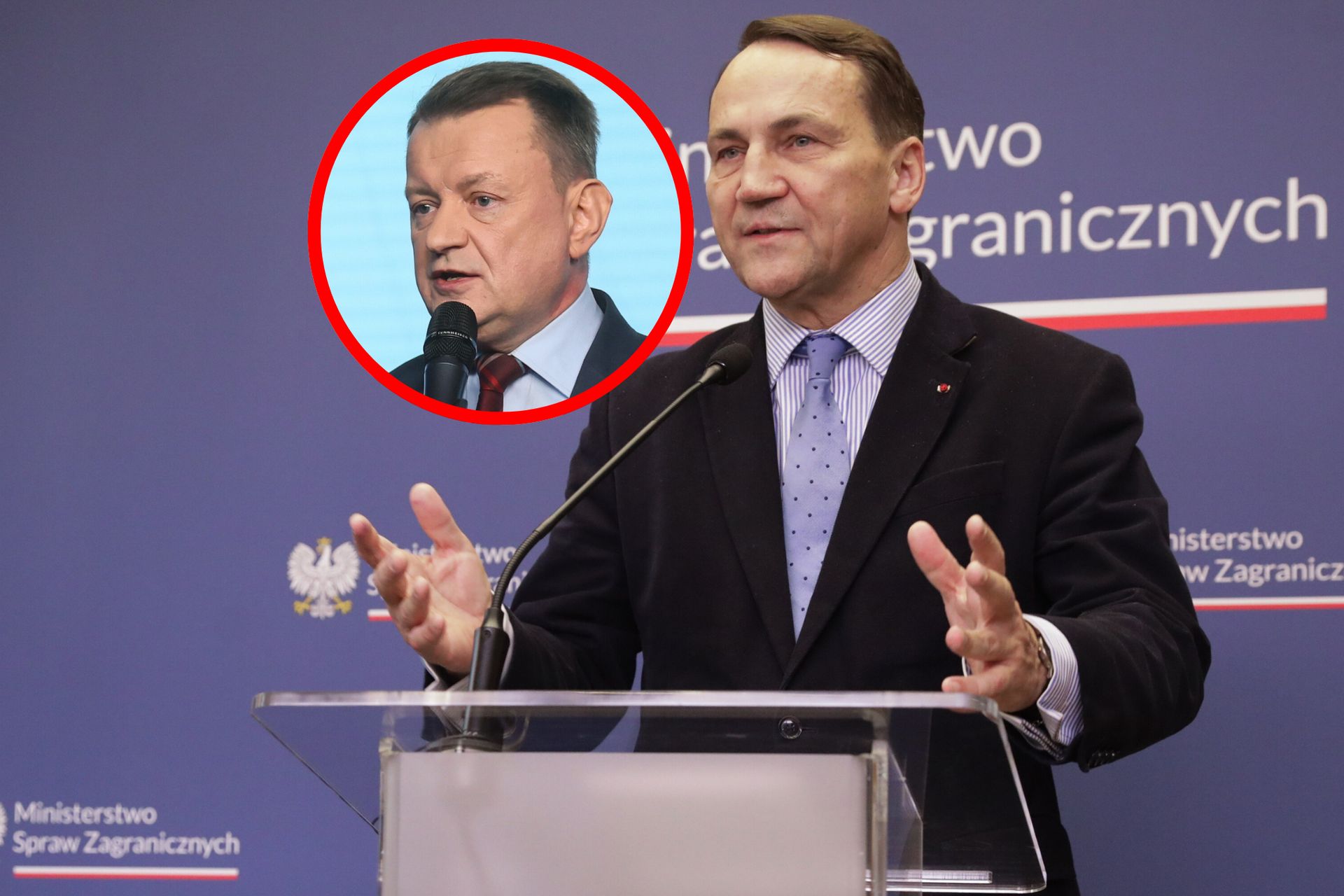 Błaszczak oskarża Sikorskiego: prowadzi do utraty niepodległości