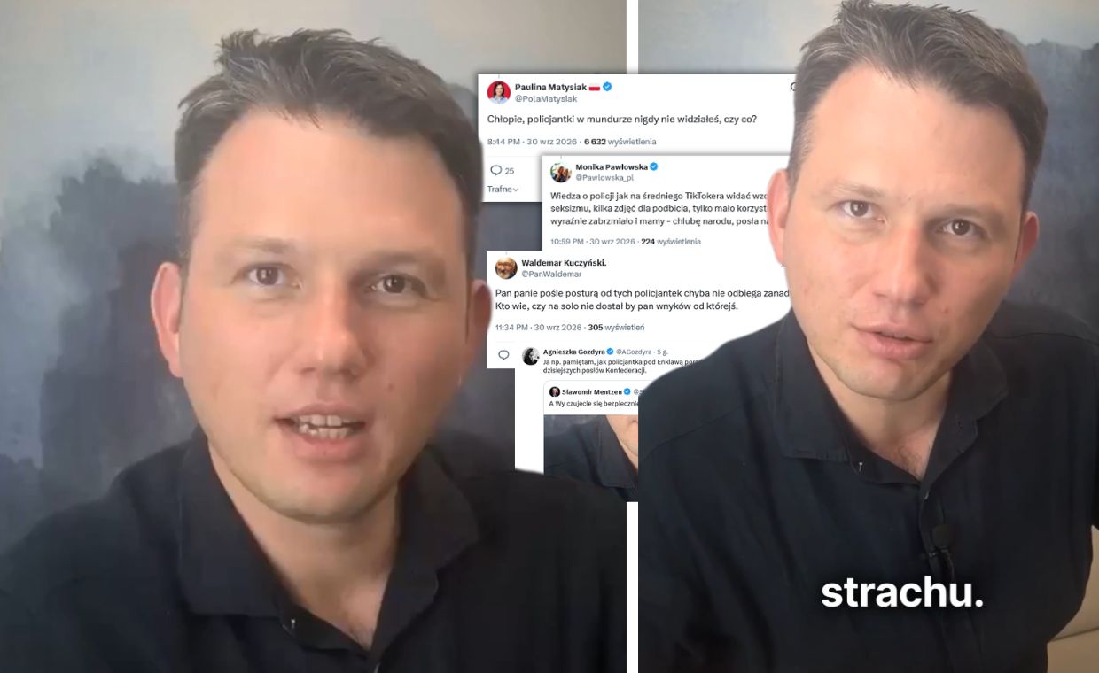Lawina komentarzy po filmie Mentzena. "Chłopie, policjantki nie widziałeś?"