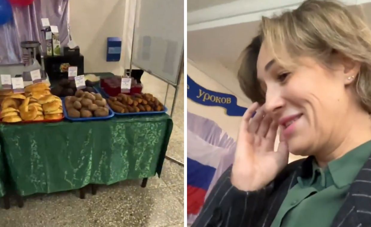 Pseudowybory w Rosji. Pokazała nagranie z absurdem w lokalu wyborczym