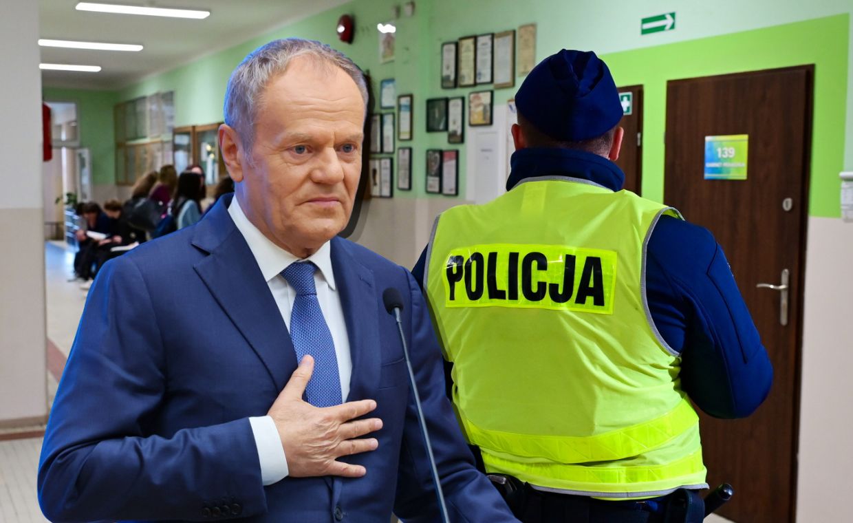 Tusk o policji w szkołach. "Tak, jesteśmy przeczuleni"