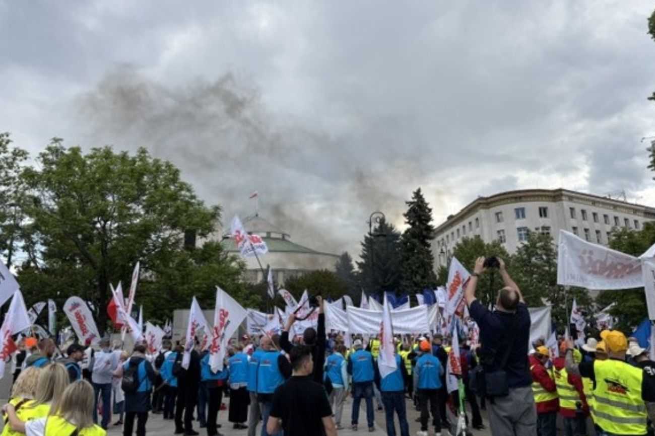 Byliśmy na proteście hutników. "Trzeba zatrzymać to szaleństwo"