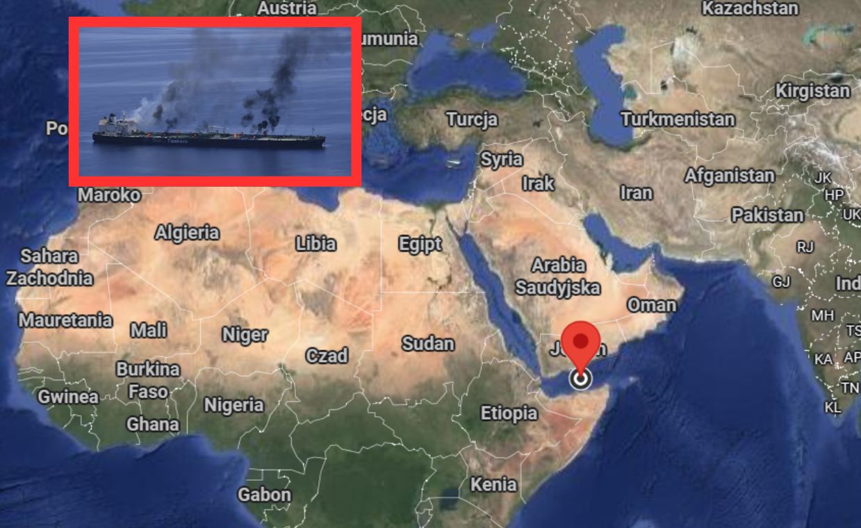 Eksplozja na tankowcu w Zatoce Adeńskiej. To mógł być pocisk