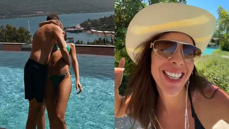 "Bikiniara" Klaudia Halejcio oddaje się pocałunkom z mężem na tureckich wakacjach