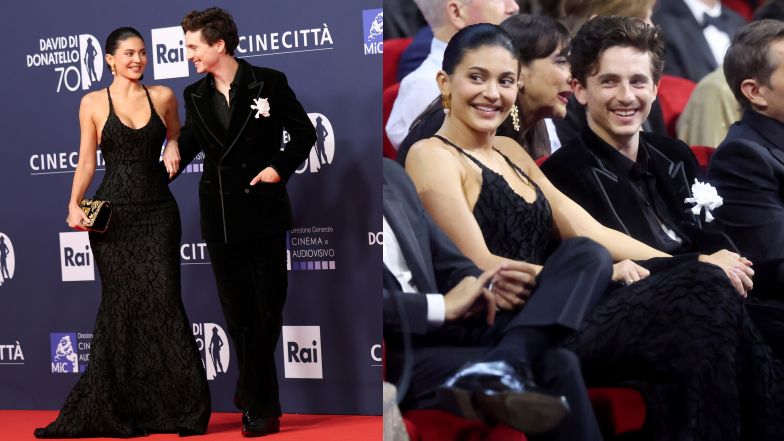 Kylie Jenner i Timothee Chalamet DEBIUTUJĄ na ściance. Aktor zabrał wydekoltowaną ukochaną na galę do Rzymu