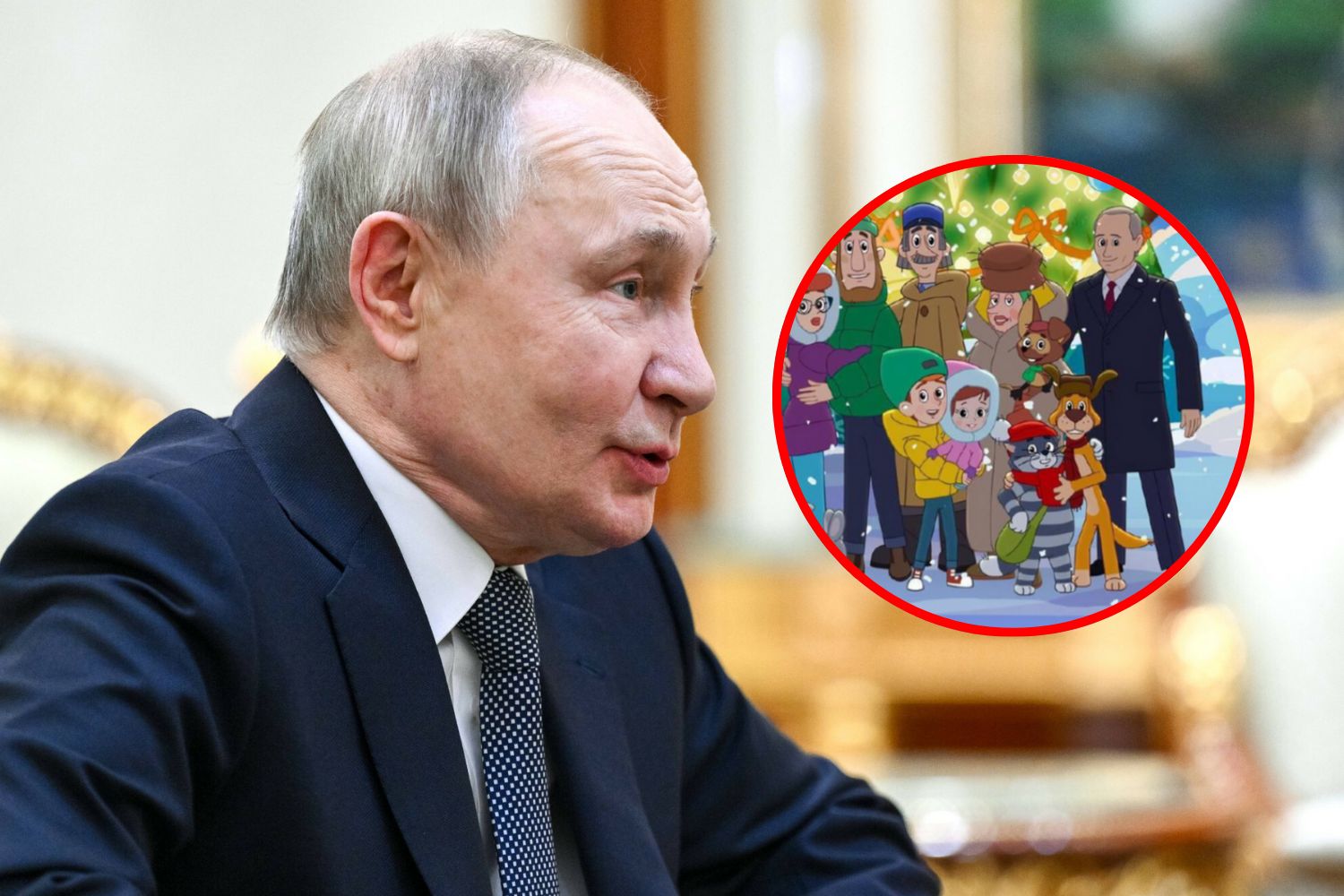 Putin w rosyjskiej kreskówce. W opublikowanym kadrze obok bohaterów