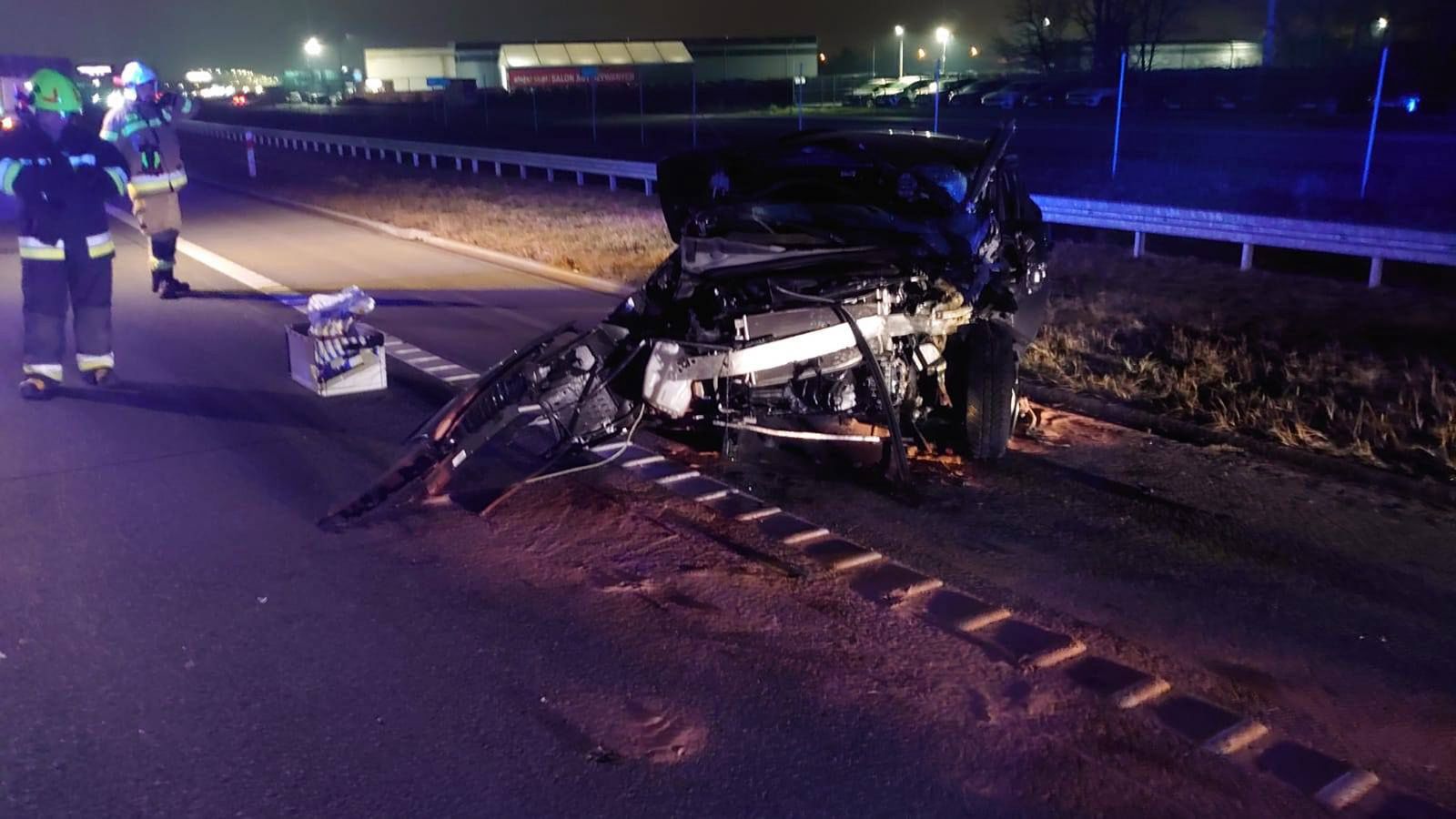 Dramatyczny wypadek na S7. Jest nagranie z miejsca zdarzenia