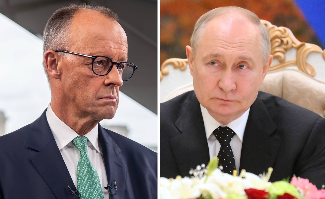 Merz dosadnie o Putinie. "Największy zbrodniarz wojenny"