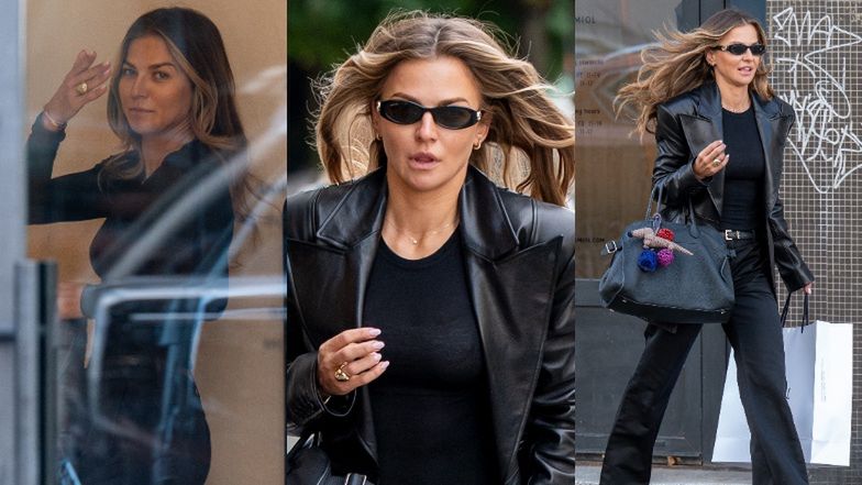 Anna Lewandowska bez makijażu i z torebką za 25 tysięcy złotych buszuje po warszawskich butikach