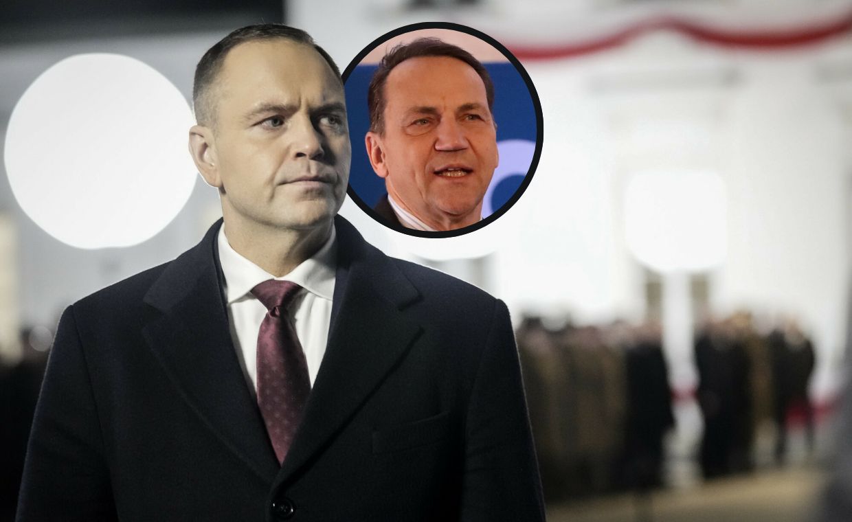 Nawrocki "znów straszy". Sikorski komentuje w nocnym wpisie