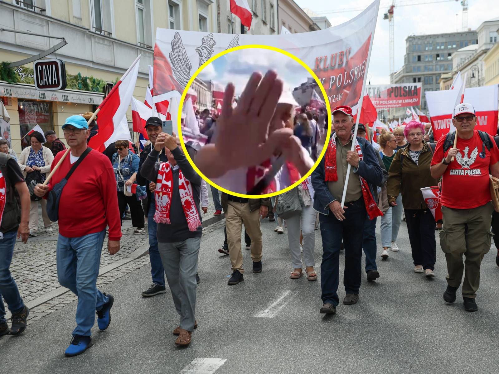 Zaczepił reportera TVN24 na żywo. Oto co stało się później