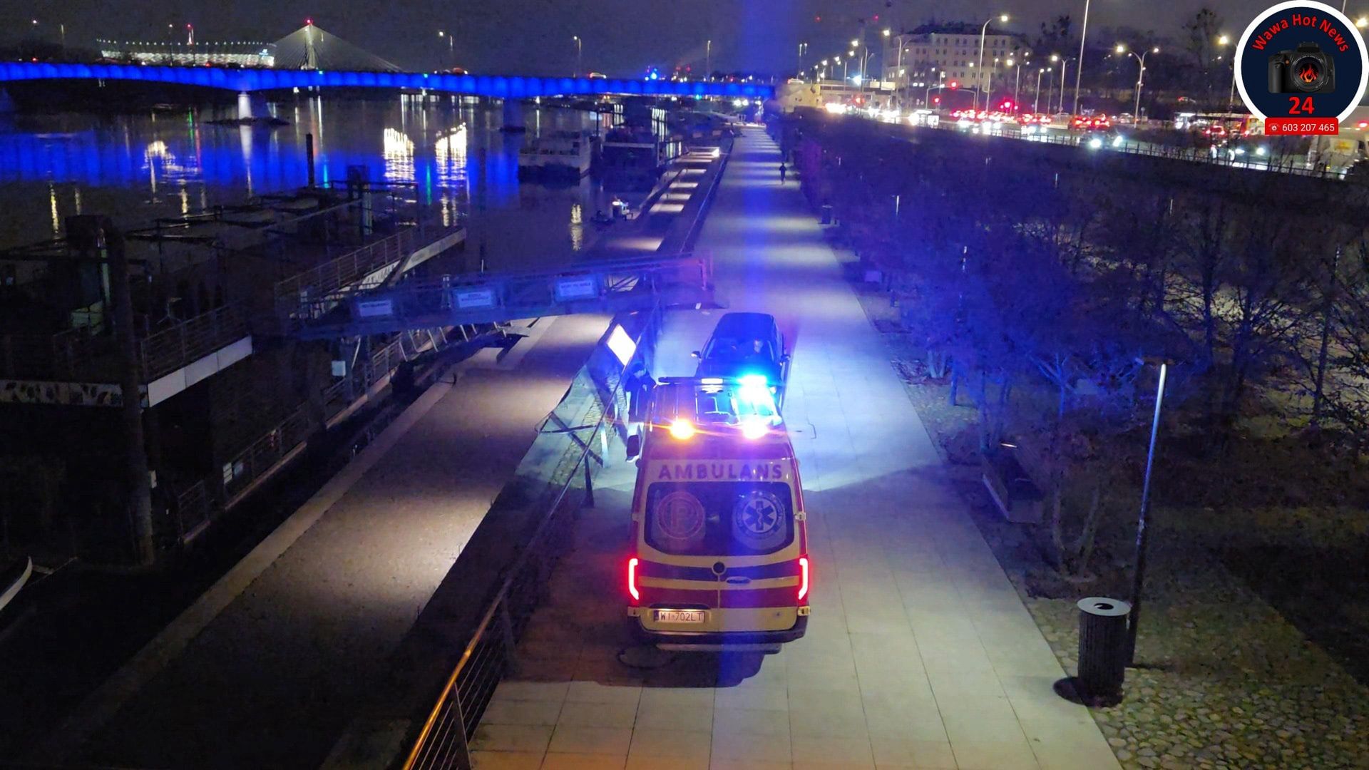 Akcja służb na bulwarach w Warszawie. Z Wisły wyłowiono ciało