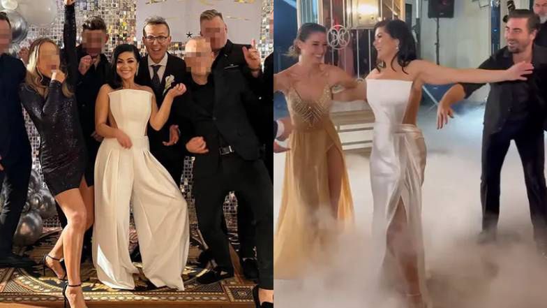 Ślubnej mody ciąg dalszy: Katarzyna Cichopek pokazała się w dwóch stylizacjach Z TĄ SAMĄ GÓRĄ. W której bardziej jej do twarzy?