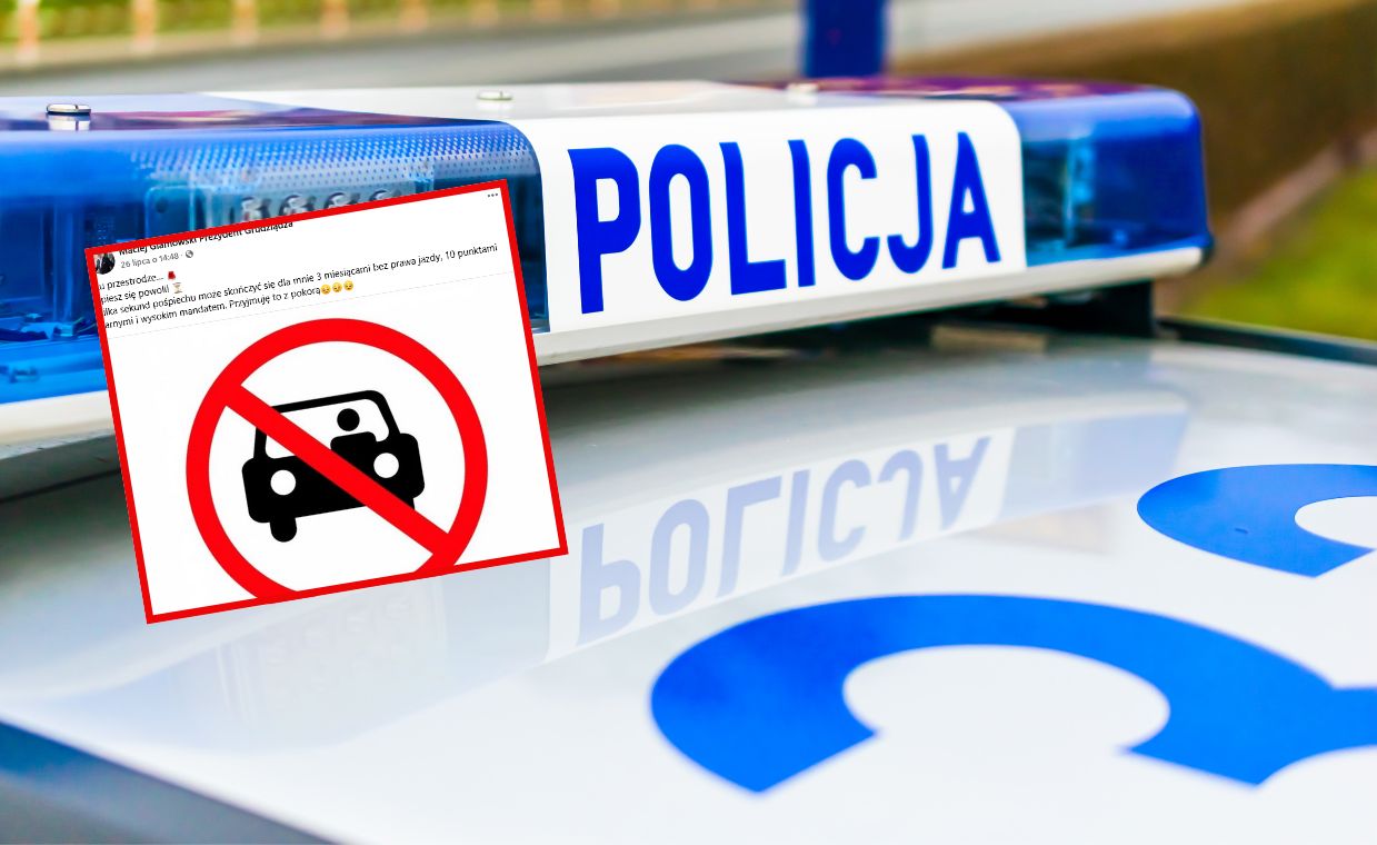 Prezydent Grudziądza przekroczył prędkość i odmówił mandatu. Tłumaczy