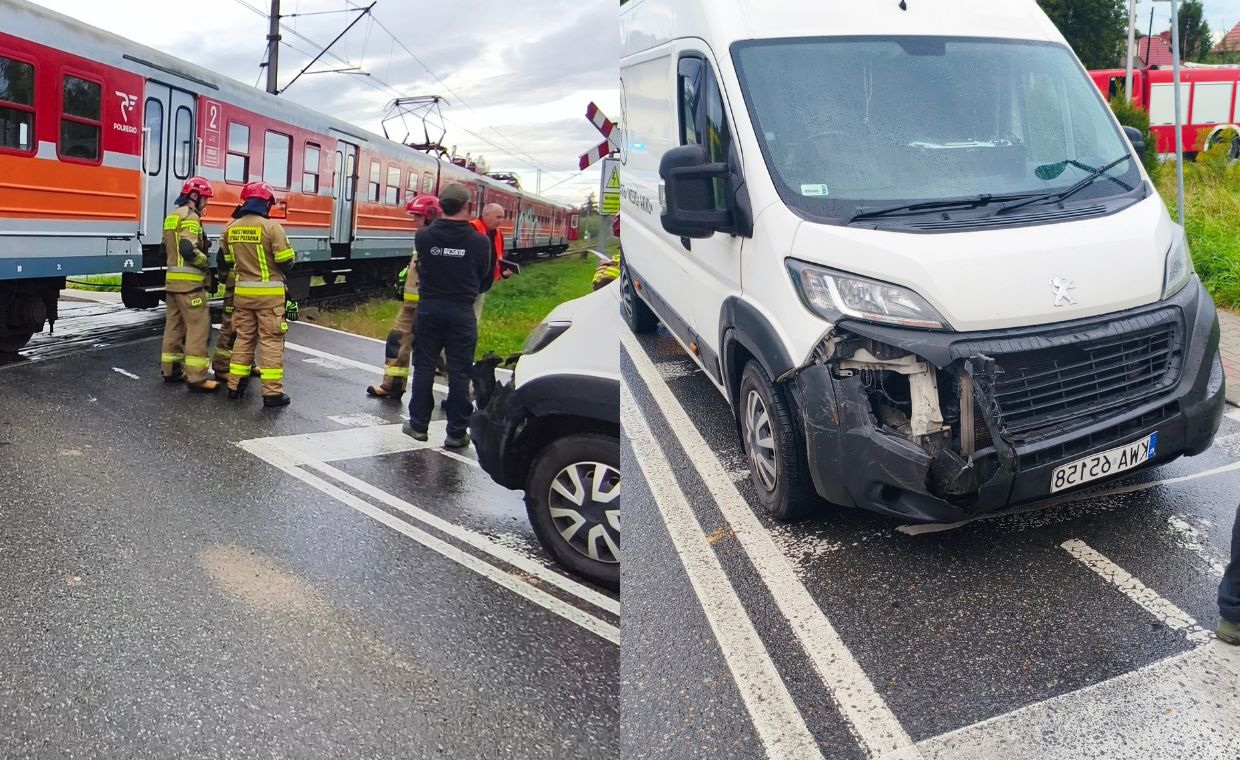 Kolejny wypadek na torach. Zderzenie pojazdu z pociągiem