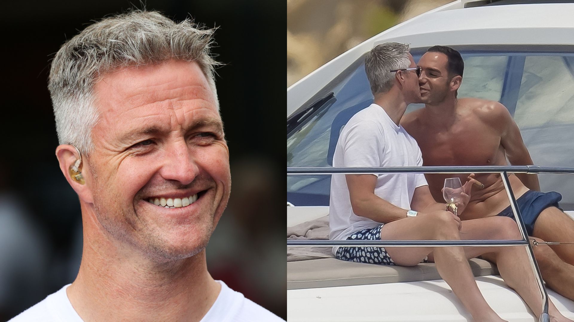Ralf Schumacher wymienia czułości z ukochanym na jachcie w Saint-Tropez. Jego coming out odbił się w mediach szerokim echem