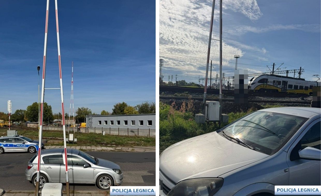 Absurd w Legnicy. Zostawiła auto pod rogatkami i pobiegła na pociąg