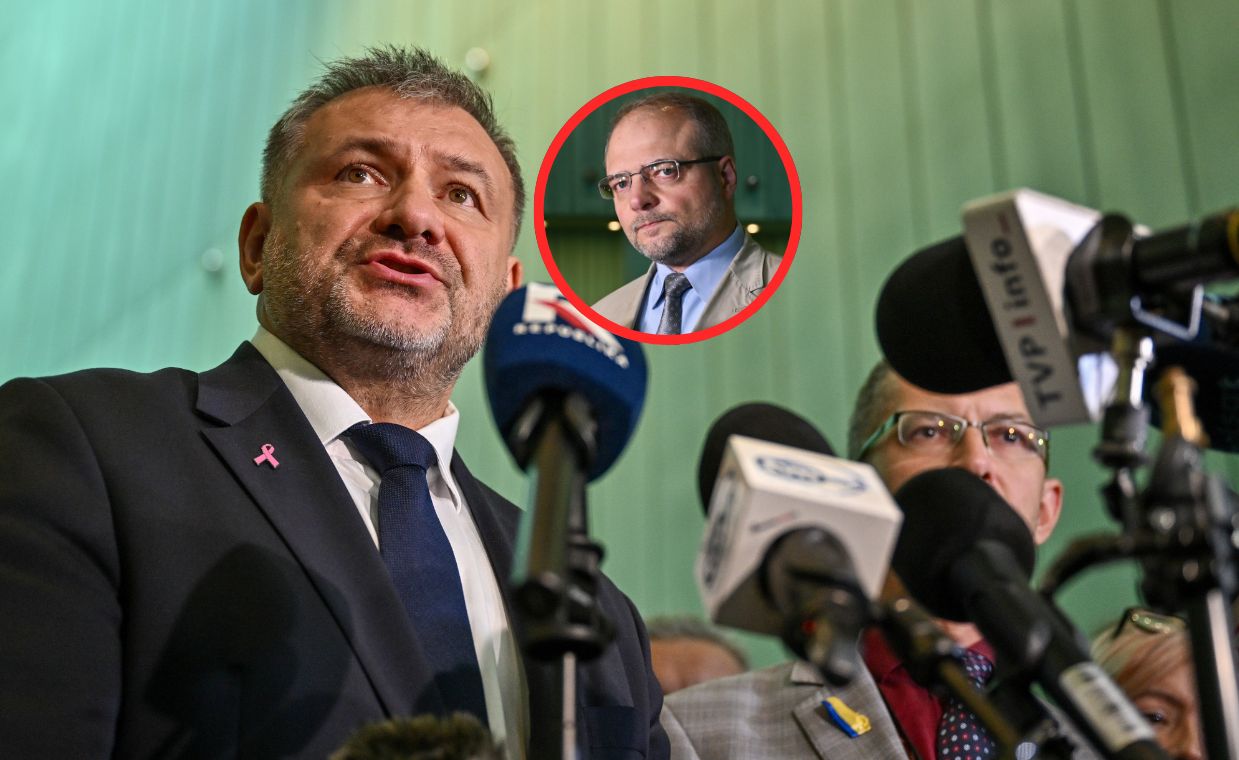 Przerwał konferencję Żurka. "Brutalne najście"