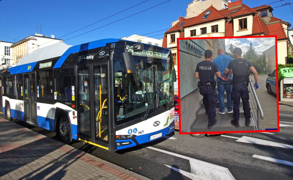 Kierowca autobusu spowodował kolizję. Bulwersujące, co miał w kabinie