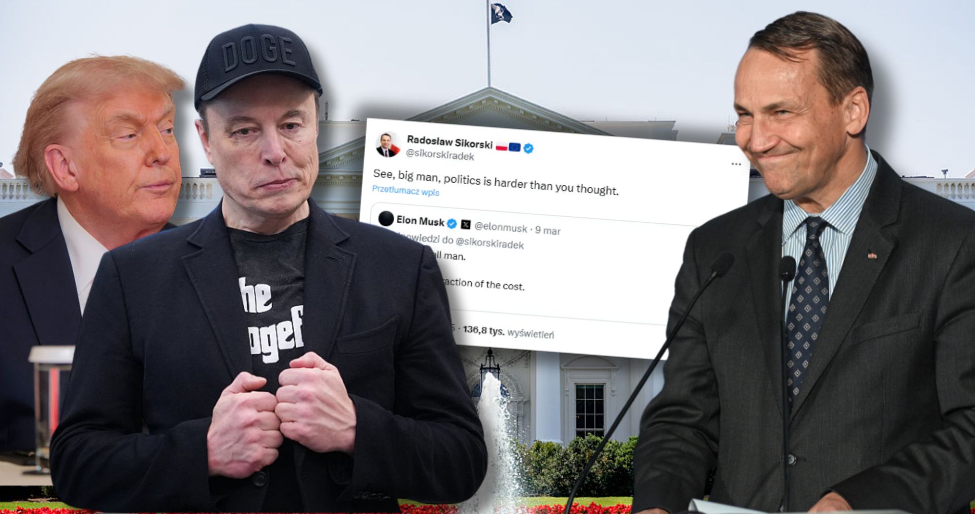 Riposta Sikorskiego do Muska. Część internautów zachwycona