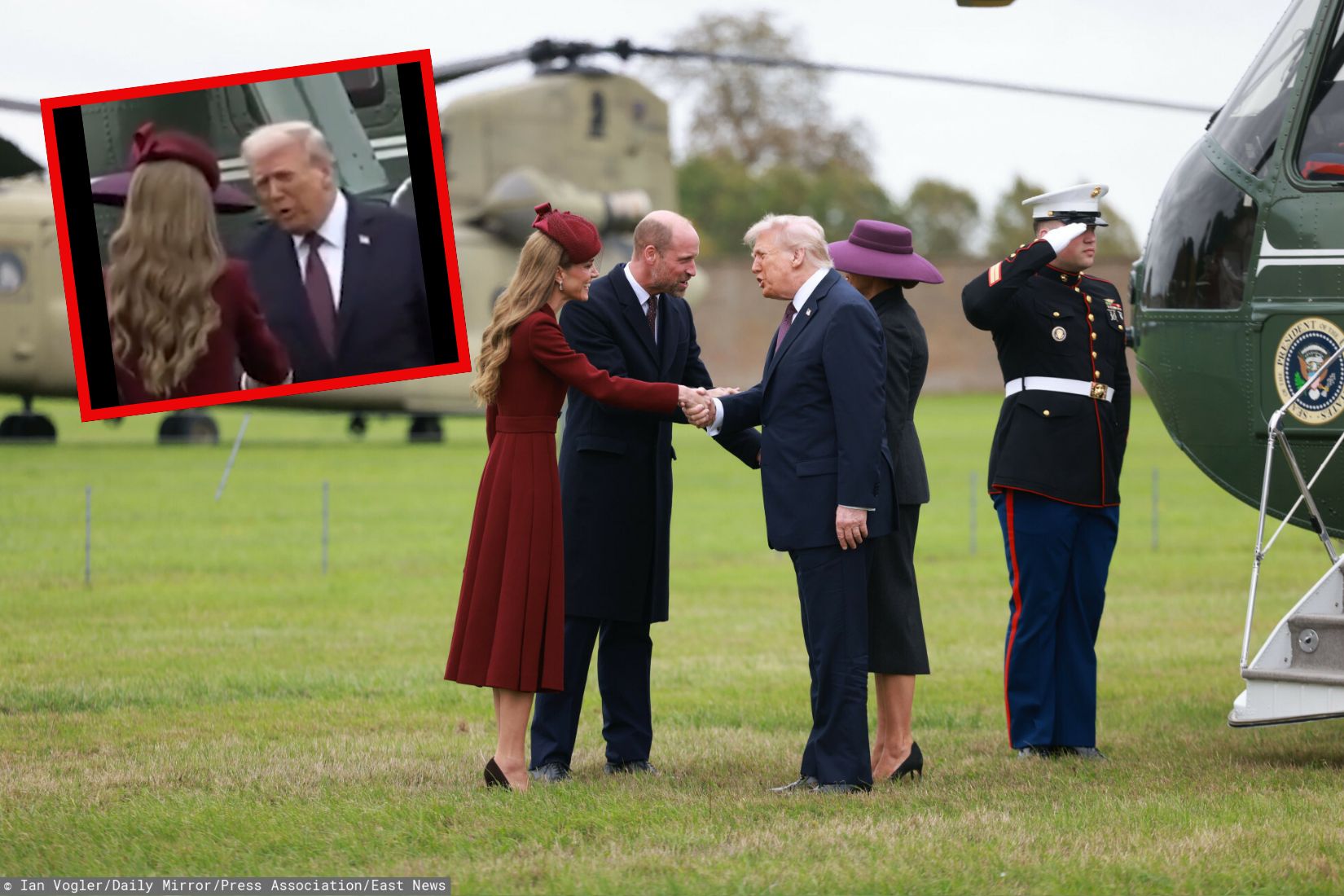 Trump zachwycony księżną Kate. Kamery wyłapały, co jej powiedział