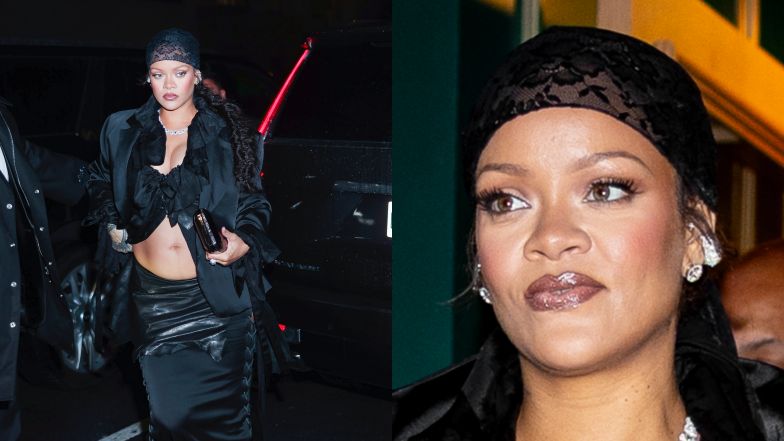 Rihanna eksponuje dekolt i CIĄŻOWY BRZUCH na after party po Met Gali. Stylowa?