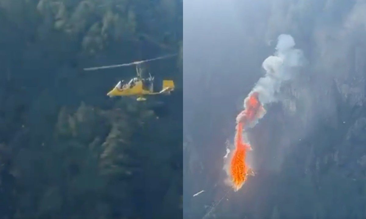 Nagrał katastrofę helikoptera w Piemoncie. Zginęły dwie osoby
