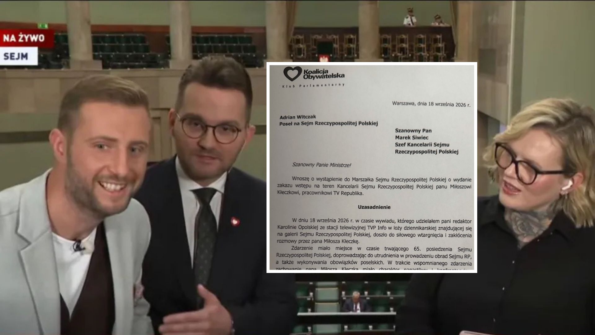 Doigrał się. Do Sejmu wpłynęło pismo ws. Kłeczka