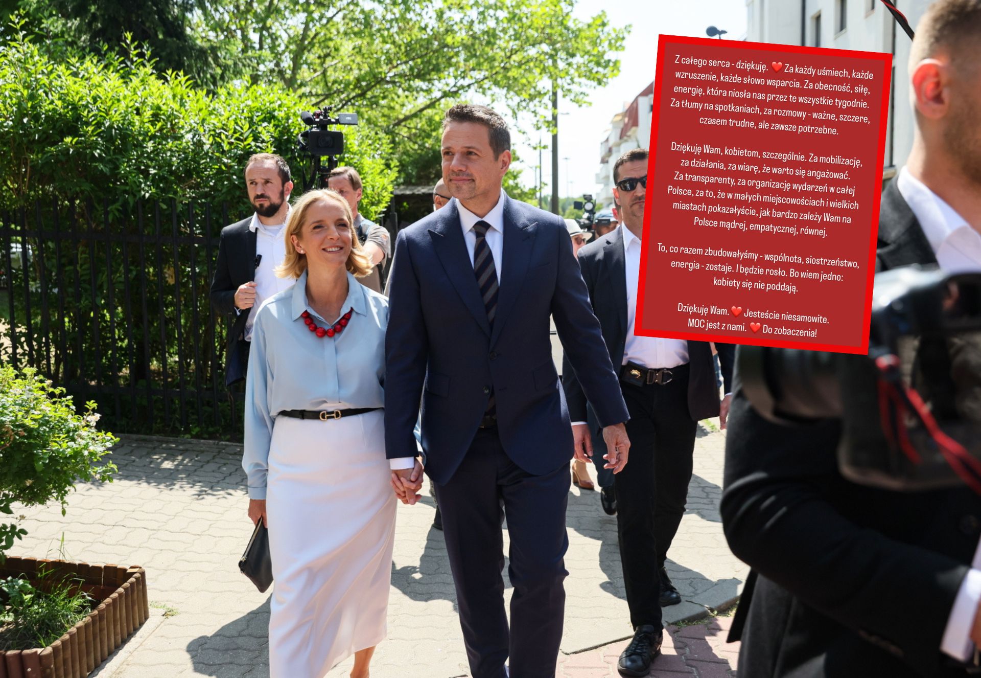 Żona Gospodarza zabiera głos. To im podziękowała