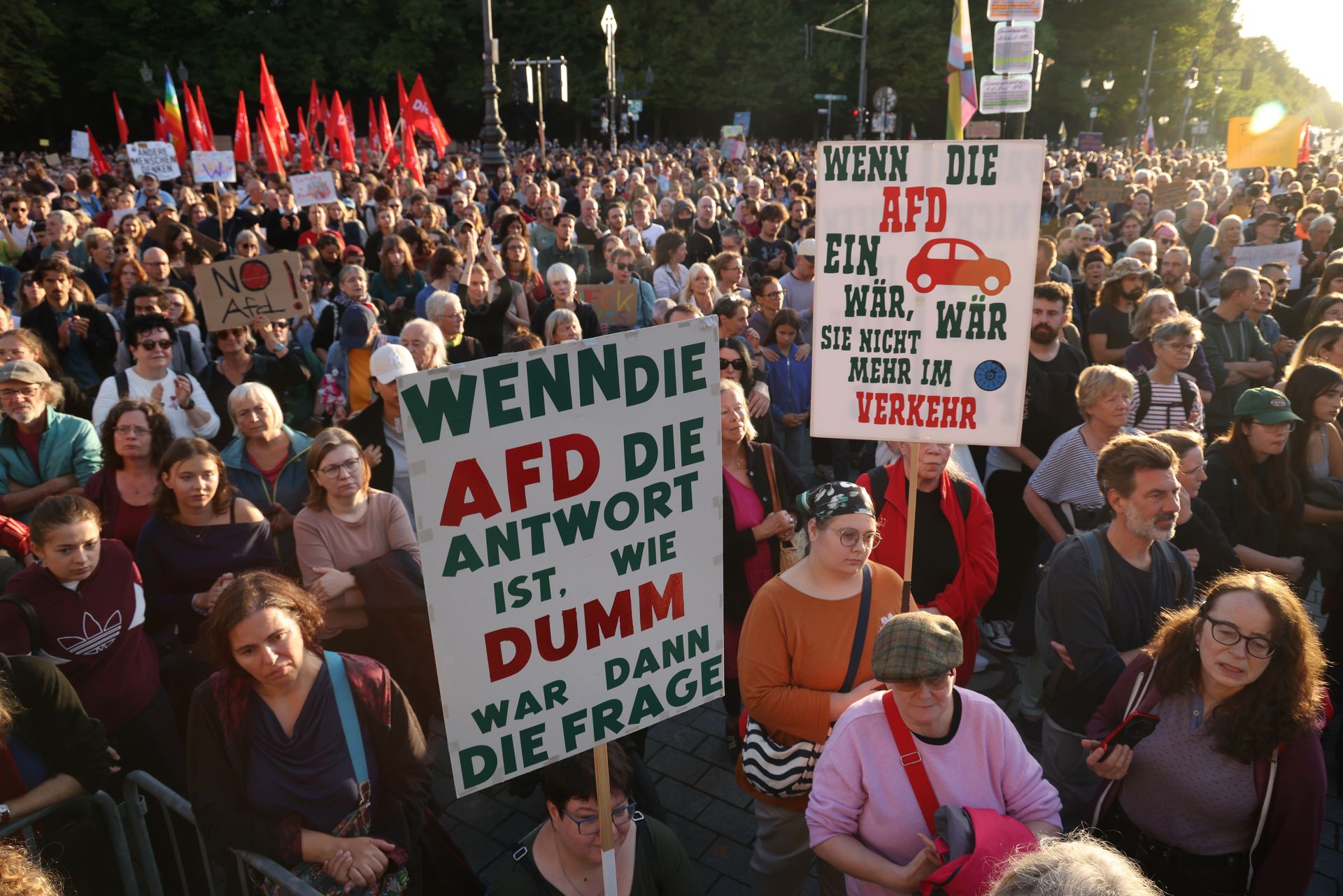 Berlin protestuje przeciwko AfD. W tle wybory w Saksonii-Anhalt