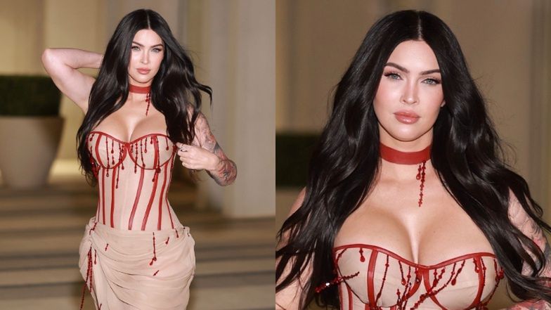 Dawno niewidziana Megan Fox POWRACA w ociekającej "KRWIĄ" sukience. Tęskniliście? (FOTO)