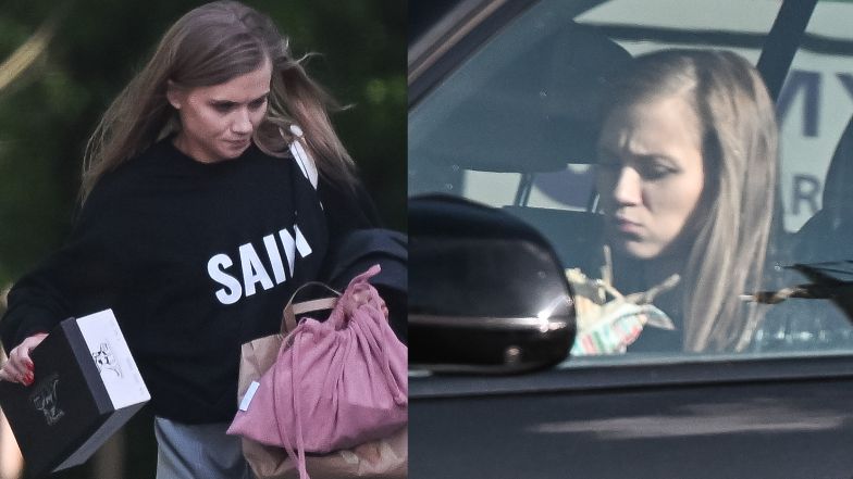 Agnieszka Kaczorowska przed treningiem do "TzG" zajada się w samochodzie kebabem