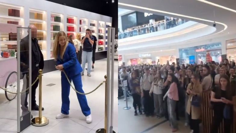 Wielbiciele Andziaks SZTURMOWALI jej nowo otwarty sklep w Poznaniu: "To było totalne szaleństwo"