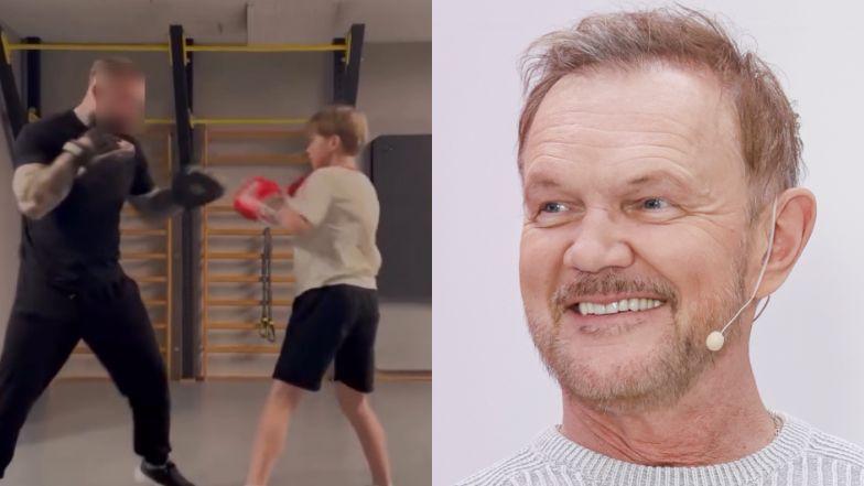 Cezary Pazura pochwalił się SYNEM. 13-letni Antoni trenuje boks. Cały tata? (FOTO)
