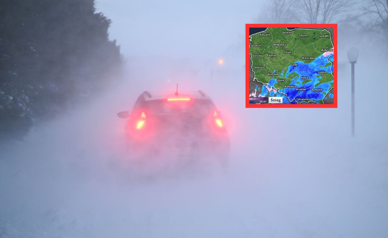 Niż genueński przynosi śnieg i marznące opady