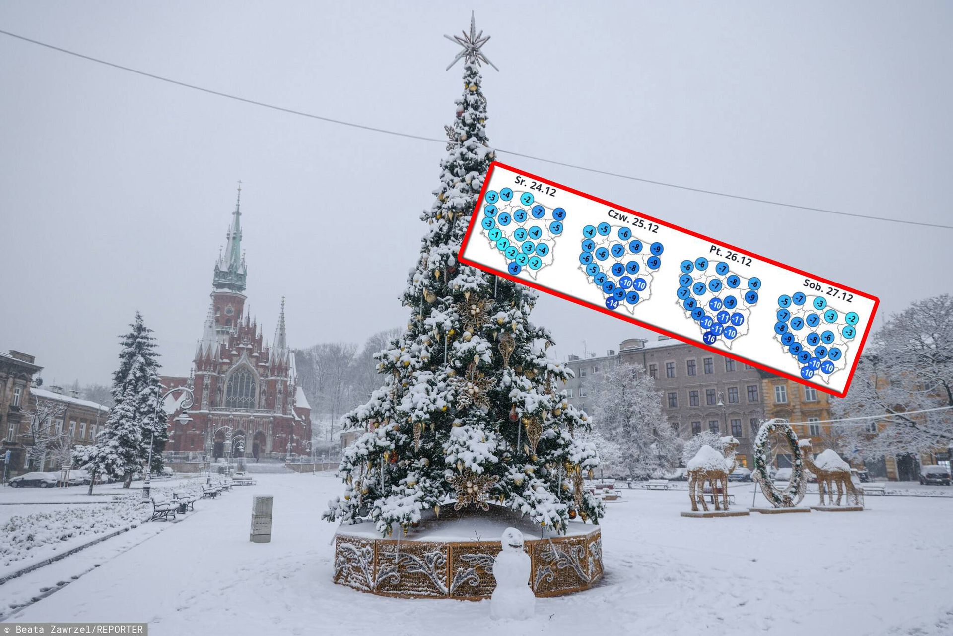 Mróz ściśnie już w wigilię. Najzimniejsze dni półrocza