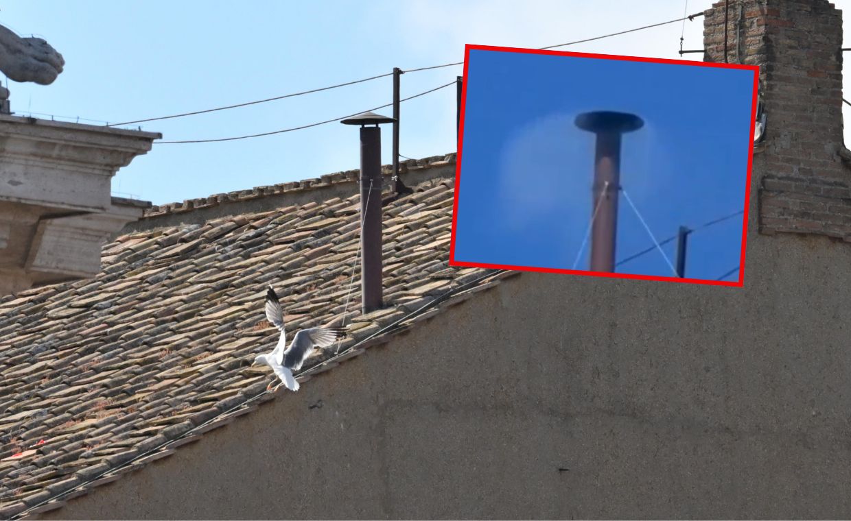 Pomyłka w Watykanie. Przez chwilę zobaczyli biały dym