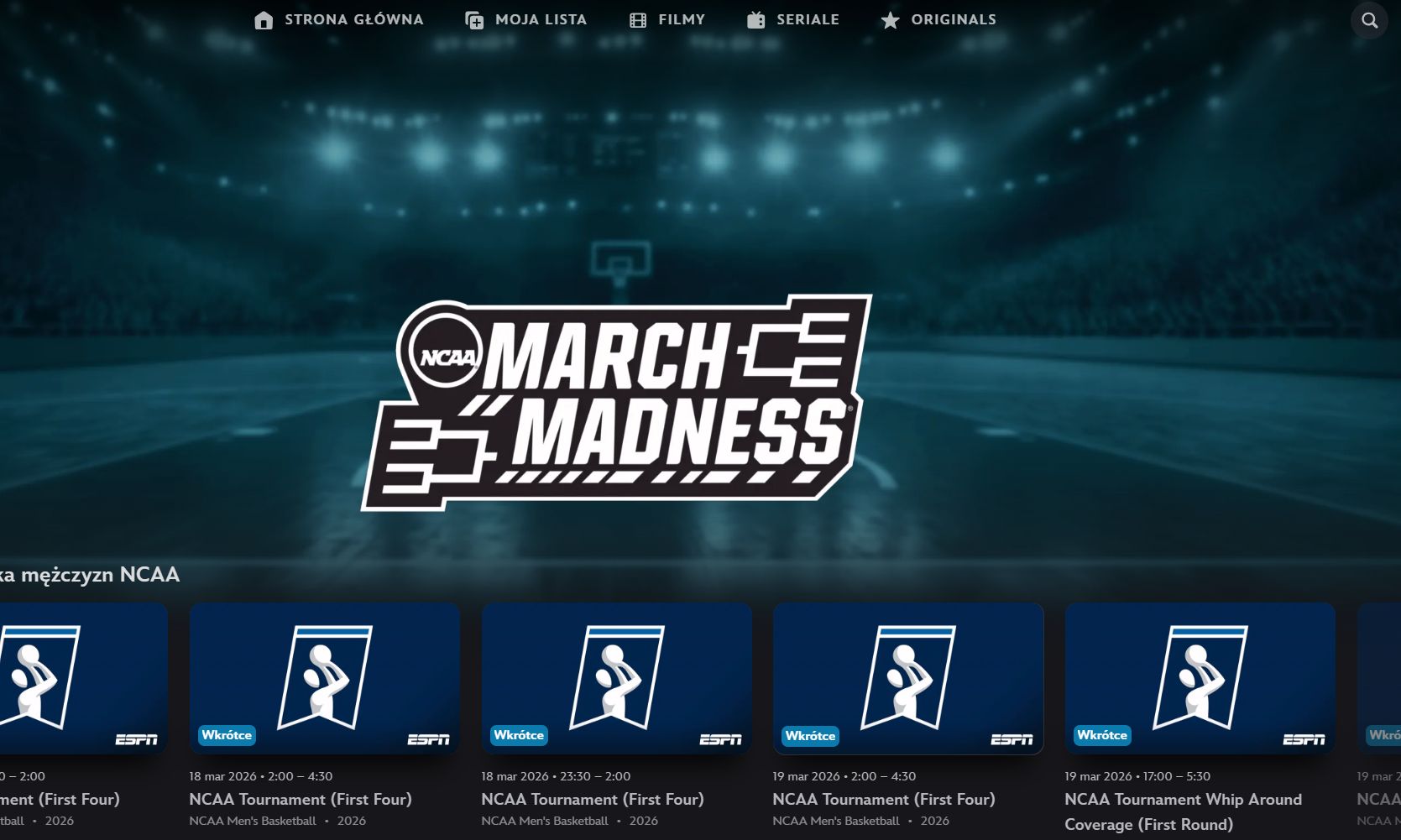 Disney+ będzie pokazywać mecze koszykówki