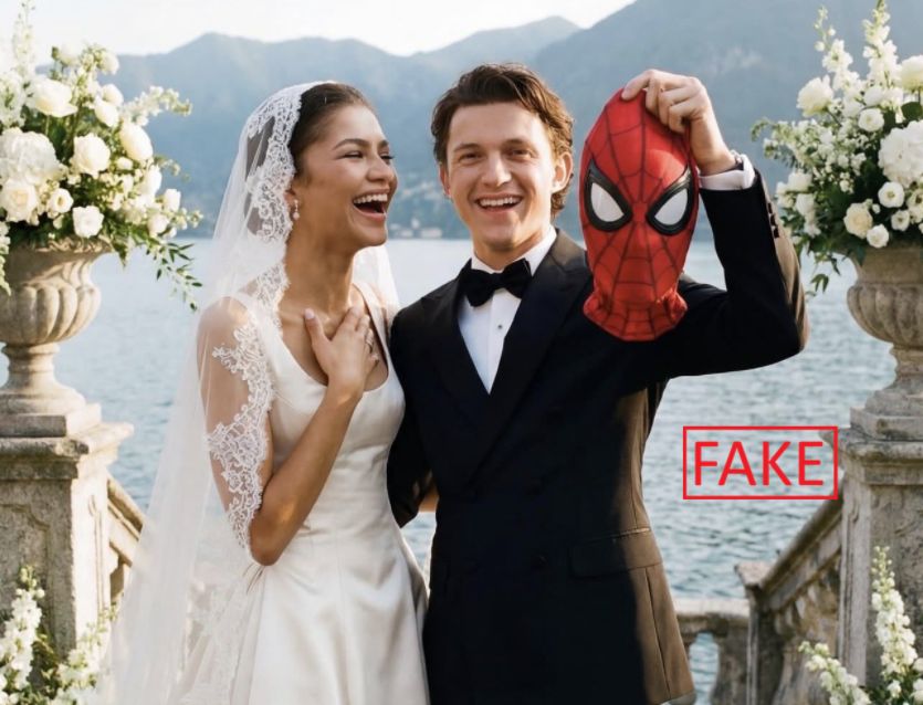 Zdjęcia ze "ślubu" Zendayi i Toma Hollanda podbijają Instagram. Ale to tylko twory AI