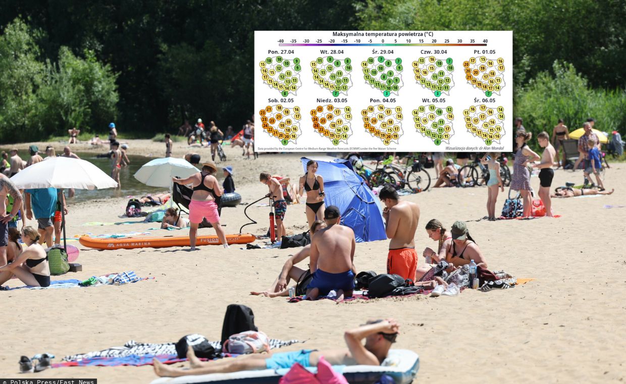 Pierwsza fala upałów już niebawem nad Polską. Jest prognoza na 10 dni